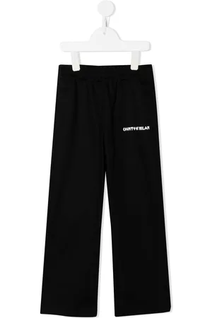MARCELO BURLON Pixel-logo slip-on straight trousers