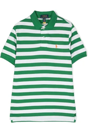 Ralph Lauren Logo-embroidered striped polo shirt