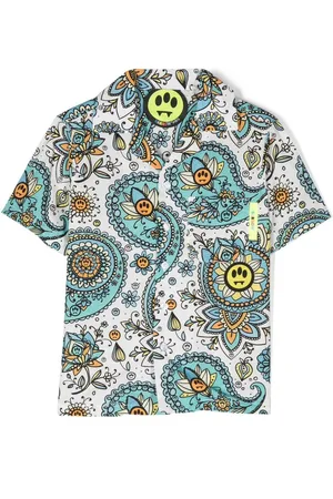 BARROW Paisley-print short-sleeved shirt