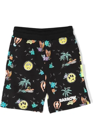 BARROW Graphic-print track shorts