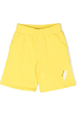 Neil Barrett Lightening-logo shorts