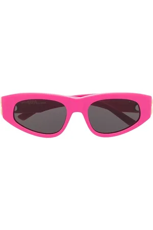 Balenciaga Logo-plaque cat-eye sunglasses
