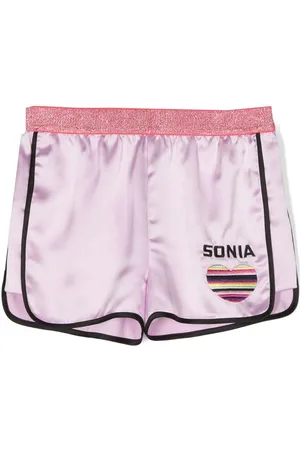 Sonia Rykiel Enfant Logo-embroidered track shorts