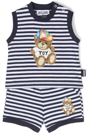Moschino Striped sleeveless tracksuit
