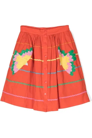 Stella McCartney Embroidered button-up skirt
