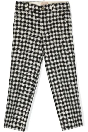 Gucci Gingham wool trousers