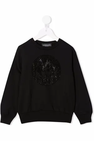 VERSACE Logo baroque embroidered sweatshirt