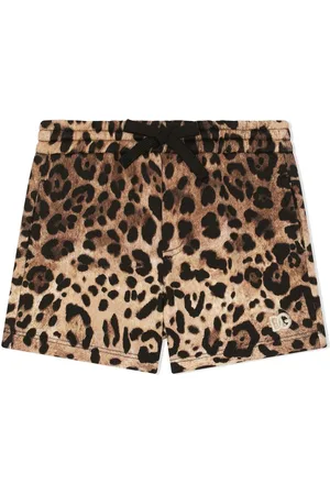 Dolce & Gabbana Leopard-print track shorts