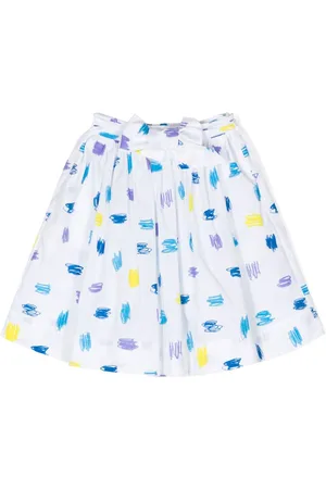 Kindred Scribble-print flared skirt