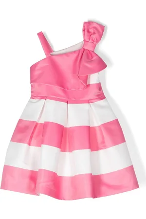 Abel & Lula One-shoulder striped dress