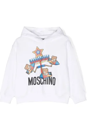 Moschino Graphic-print long-sleeve hoodie