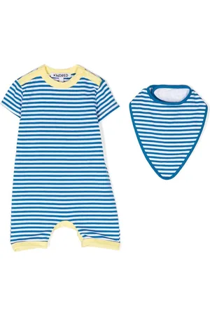 Kindred Horizontal-stripe romper set