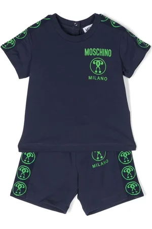 Moschino Logo-print stretch-cotton shorts