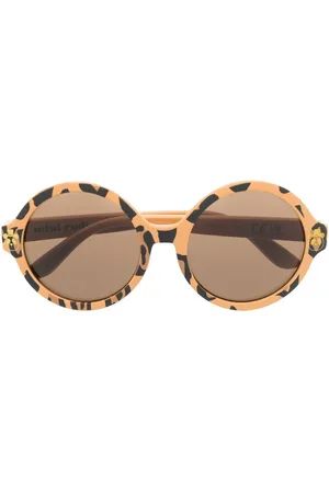Mini Rodini Leopard-print round-frame sunglasses