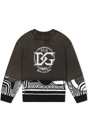 Dolce & Gabbana Patchwork logo-print sweatshirt