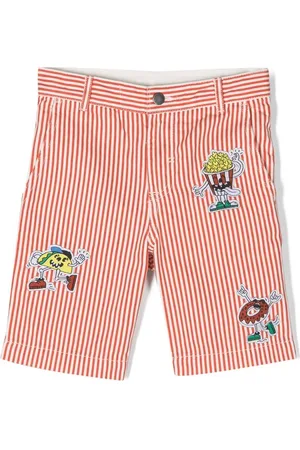 Stella McCartney Striped cotton shorts
