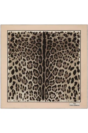 Dolce & Gabbana KIM DOLCE&GABBANA leopard-print twill scarf