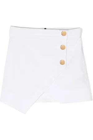 Balmain Buttoned wrap-skirt