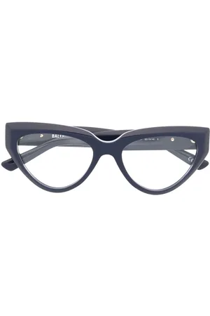 Balenciaga Logo-engraved cat-eye glasses