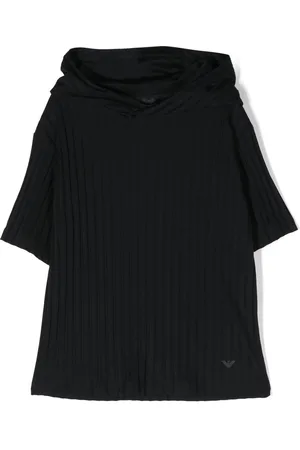 Emporio Armani Striped Iconic Eaglet cotton T-shirt