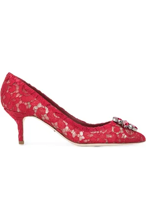 Dolce & Gabbana Rainbow Lace 60mm brooch-detail pumps
