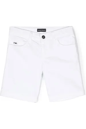 Emporio Armani Logo-plaque five-pocket shorts