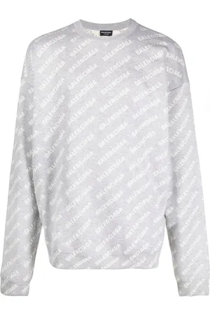 Balenciaga Intarsia-logo crew-neck jumper