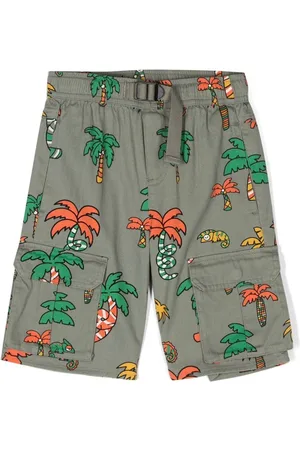 Stella McCartney Palm tree-print cargo shorts