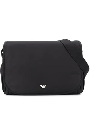 Emporio Armani Logo plaque baby changing bag