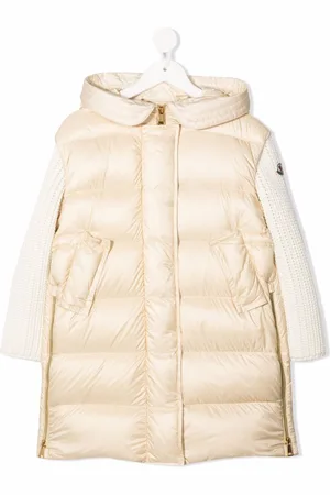 Moncler Padded body ribbed-sleeve long coat