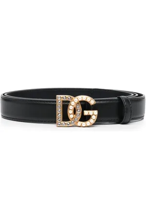 Dolce & Gabbana Embellished logo-buckle belt
