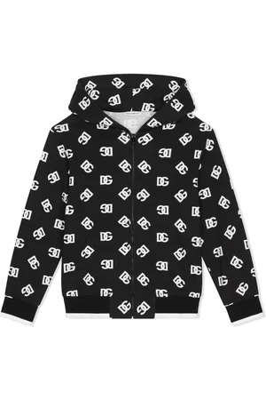 Dolce & Gabbana DG-logo zip-up hoodie
