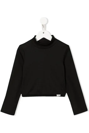 DKNY Mock-neck cropped sweatshirt