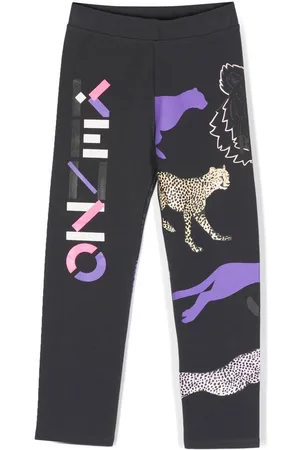 Kenzo Animal-logo-print leggings