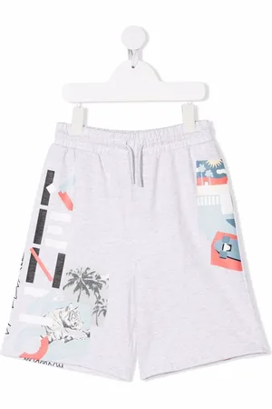 Kenzo Tiger Head motif shorts