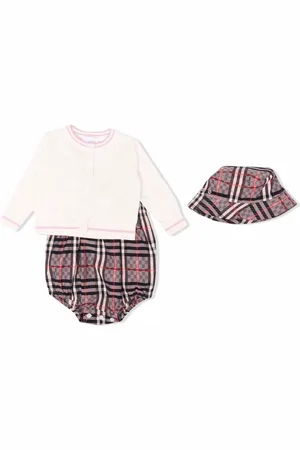 Burberry Check-pattern romper