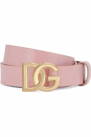 Dolce & Gabbana DG-logo patent leather belt