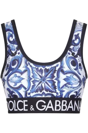 Dolce & Gabbana Majolica-print cropped top