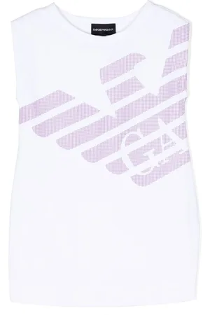 Emporio Armani Sleeveless graphic-print dress