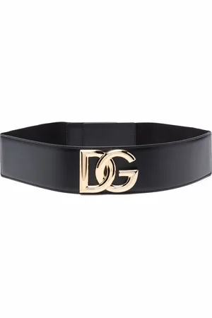 Dolce & Gabbana Logo-plaque leather belt