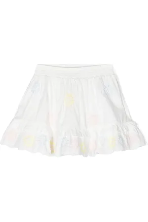 Stella McCartney Embroidered ruffle skirt