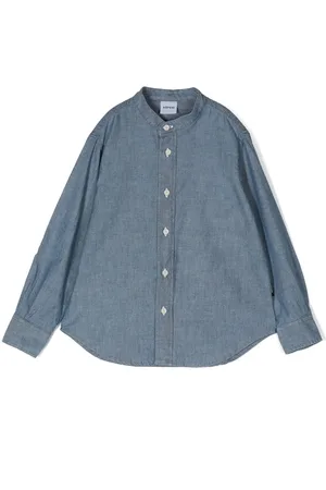 Aspesi Button-up collarless shirt