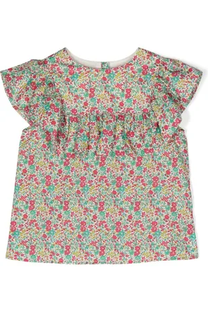 BONPOINT Floral-print ruffled blouse