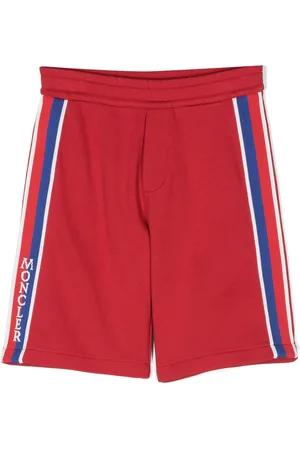 Moncler Stripe-detail cotton shorts