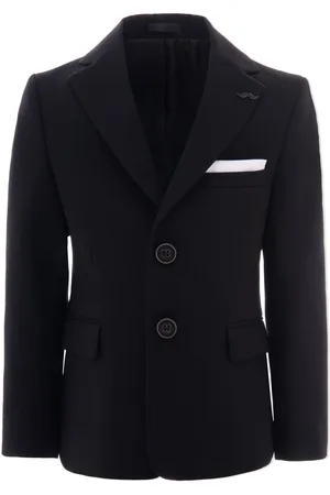 M. Moustache Peak-lapel twill blazer