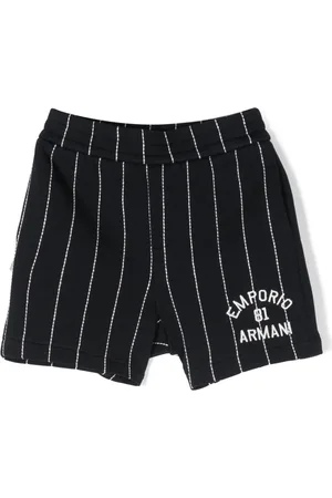 Emporio Armani Stripe-pattern stretch shorts