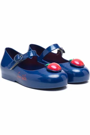 Melissa White Snow round-toe ballerina shoes