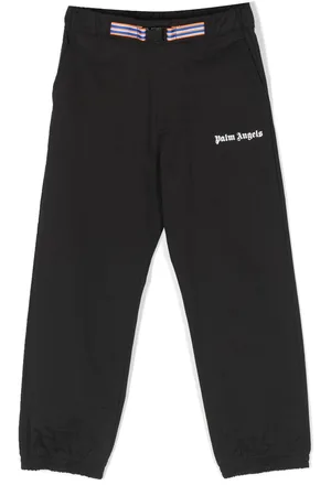 Palm Angels Logo-print cotton trousers