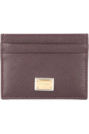 Dolce & Gabbana Logo-tag leather card holder