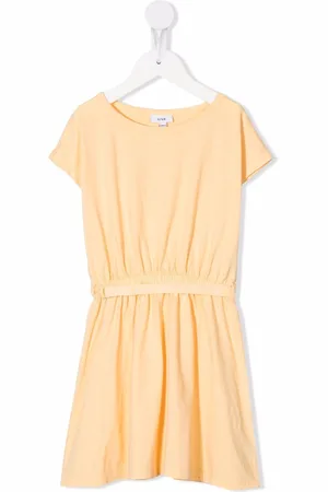 KNOT Striped belted T-shirt dress